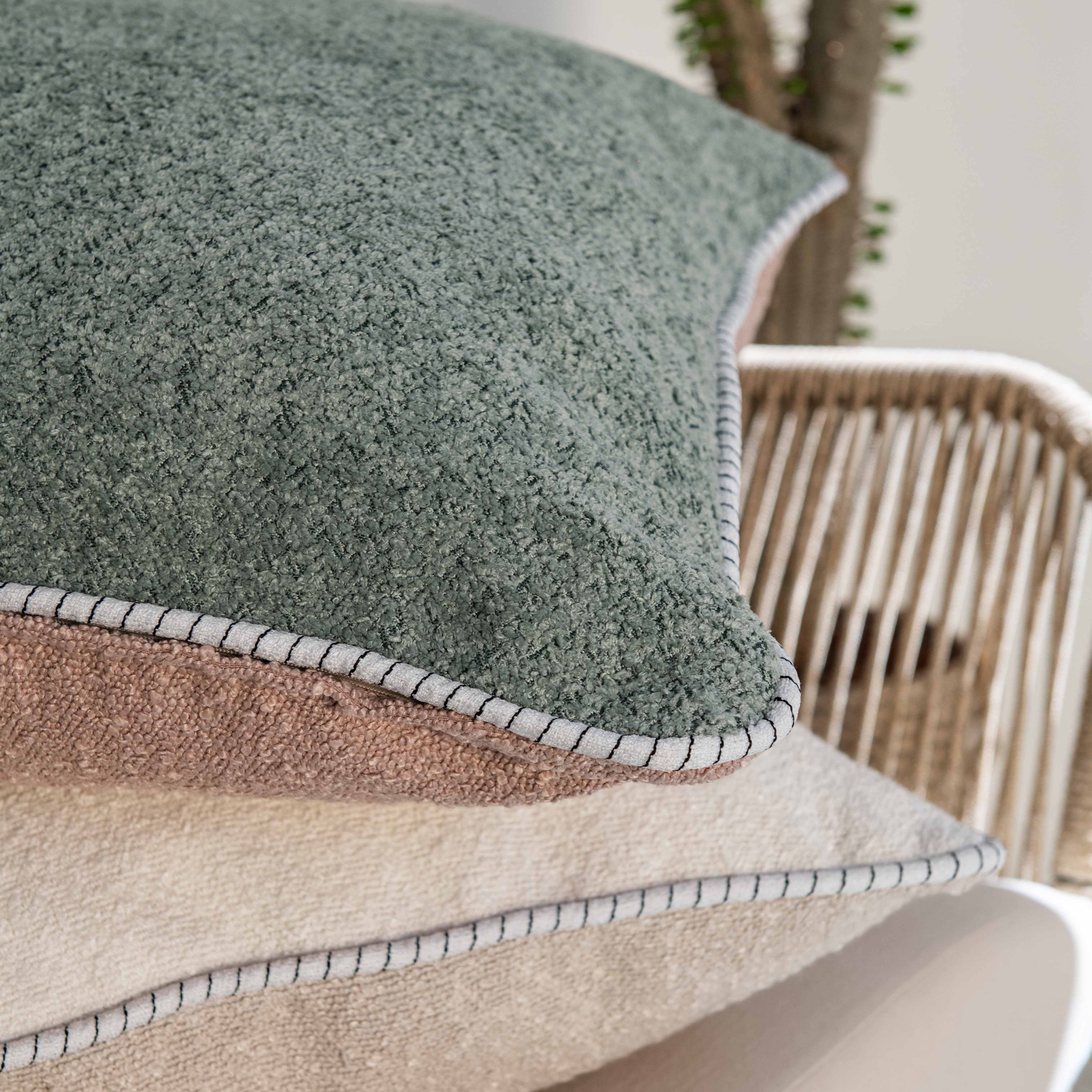 Colour Block Double Sided Boucle Scatter & Inner 60cm x 60cm