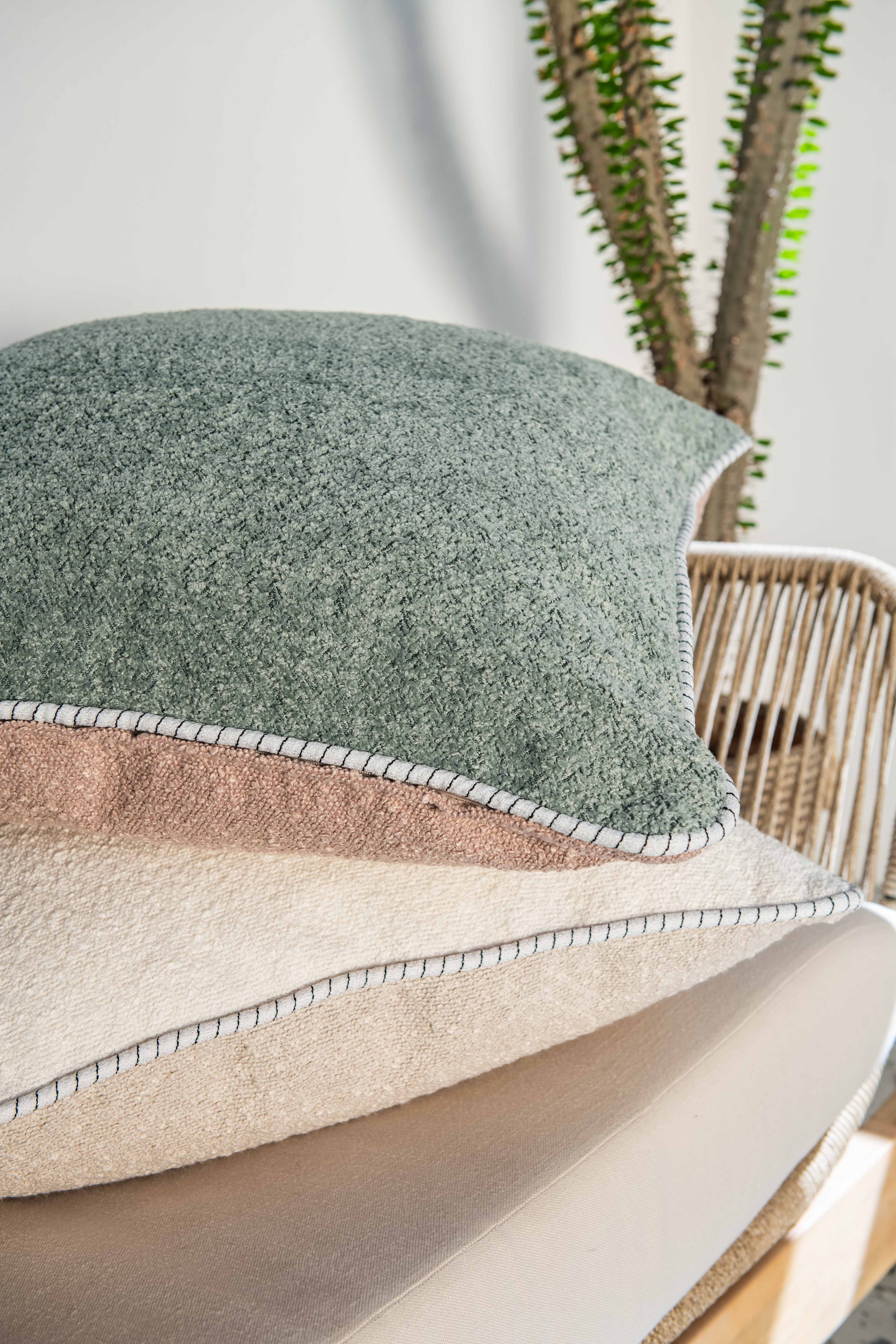 Colour Block Double Sided Boucle Scatter & Inner 60cm x 60cm