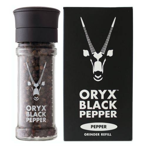 Oryx Black Pepper Refillable Grinder - 50g